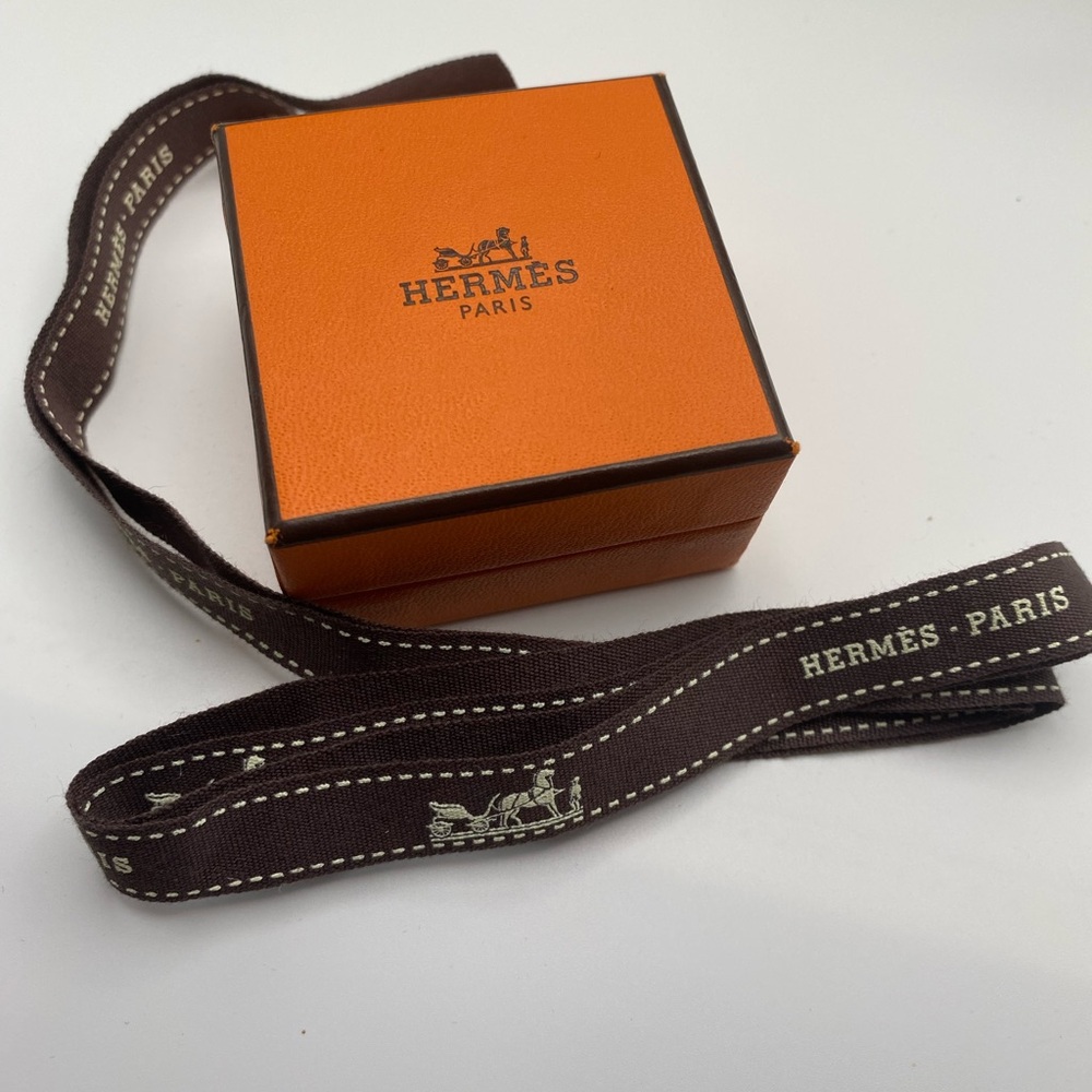 AUTHENTIC Hermes Cage d’H Cube Pink/Silver Earrings w/ Original Box & Ribbon - Picture 14 of 14